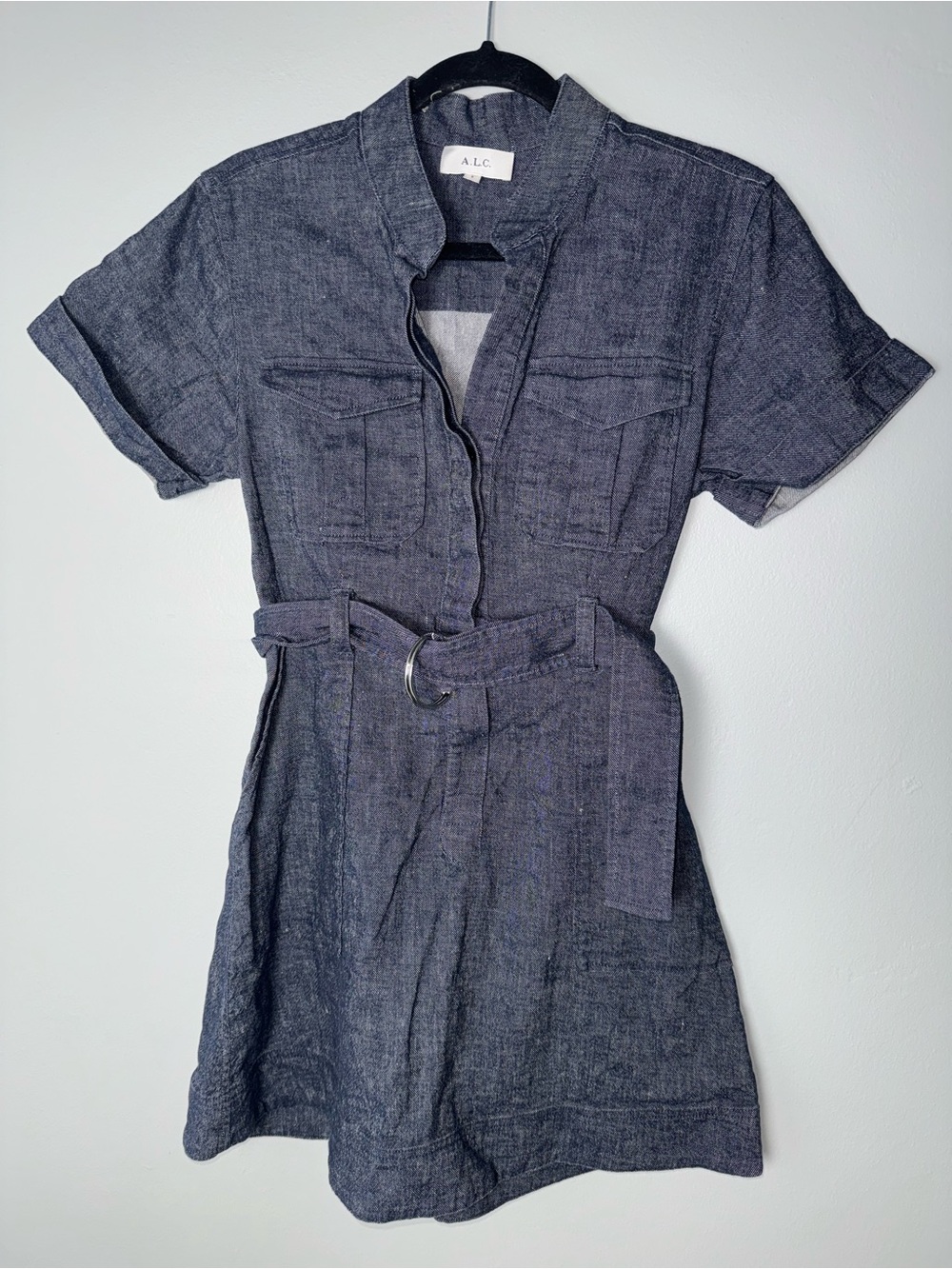 A.L.C Denim Romi Dress/Size 6 - Picture 4 of 12